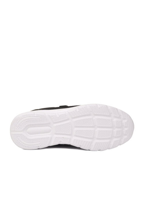 Siyah Beyaz Cırtlı Fileli Hafif Hava Alabilen Unisex Spor Ayakkabı 616 G