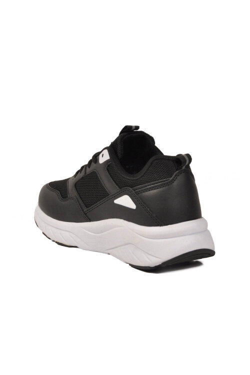 Siyah Beyaz Fileli Hafif Unisex Spor Ayakkabı 2105 Z