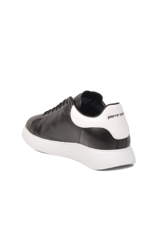 Siyah Beyaz Bağcıklı Unisex Sneaker PC-32722 G