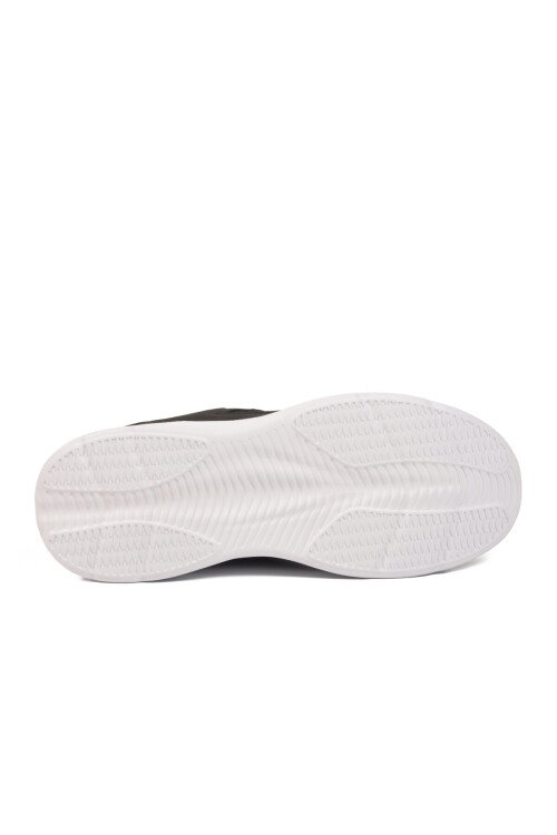 Siyah Beyaz Fileli Hafif Bağcıklı Unisex Spor Ayakkabı 2029 G