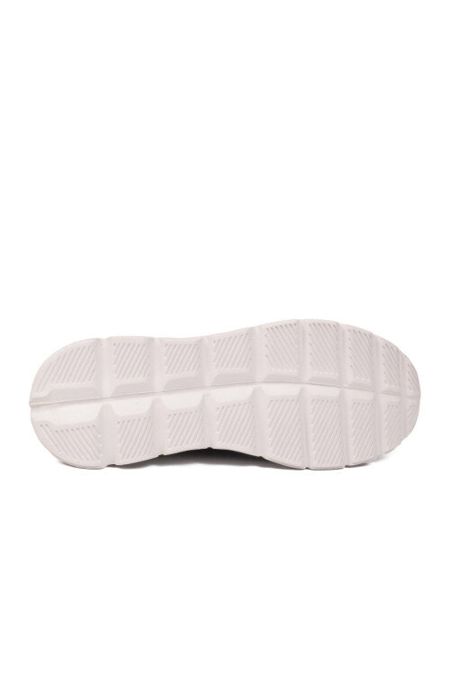 Siyah Beyaz Fileli Hafif Kolay Giyilebilir Kadın Spor Ayakkabı PCI-10101 G