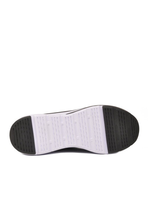 Siyah Beyaz Fileli Hafif Unisex Spor Ayakkabı PCI-10102 M