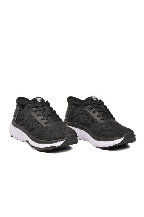 Siyah Beyaz Fileli Hafif Esnek Unisex Spor Ayakkabı PCI-10100 G