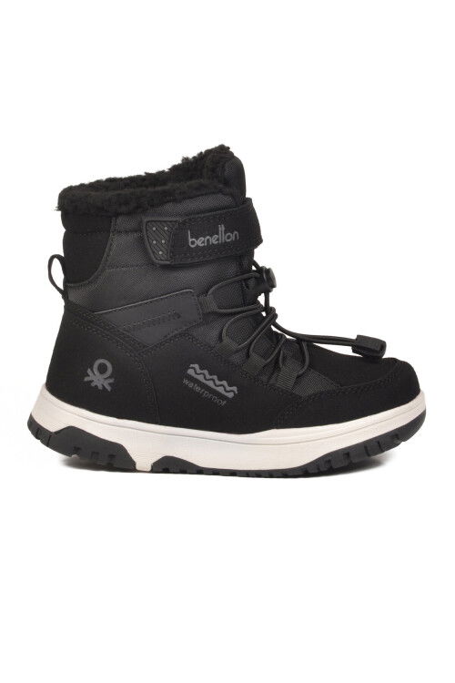 Siyah Cırtlı Su Geçirmez Unisex Çocuk Bot BNI-11000 F