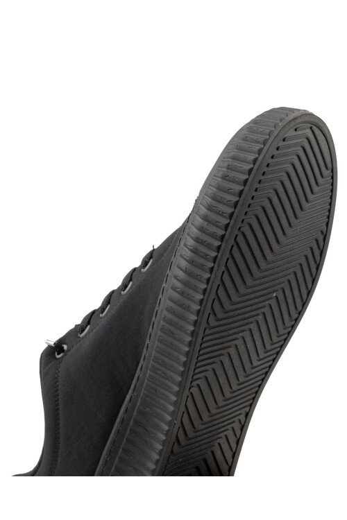 Siyah Keten Hafif Erkek Casual Ayakkabı Law M