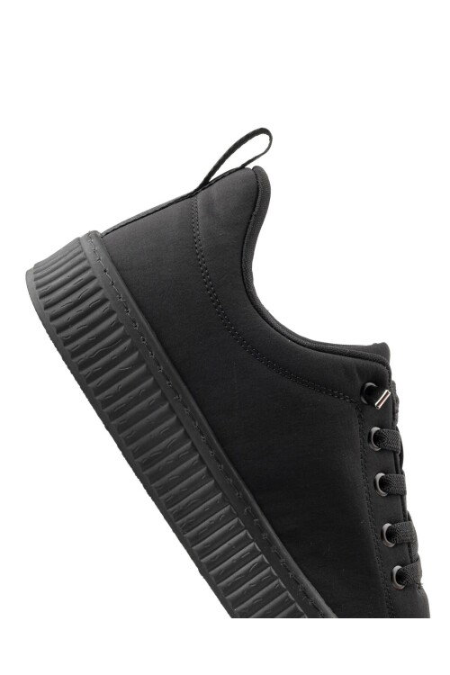 Siyah Keten Hafif Erkek Casual Ayakkabı Law M