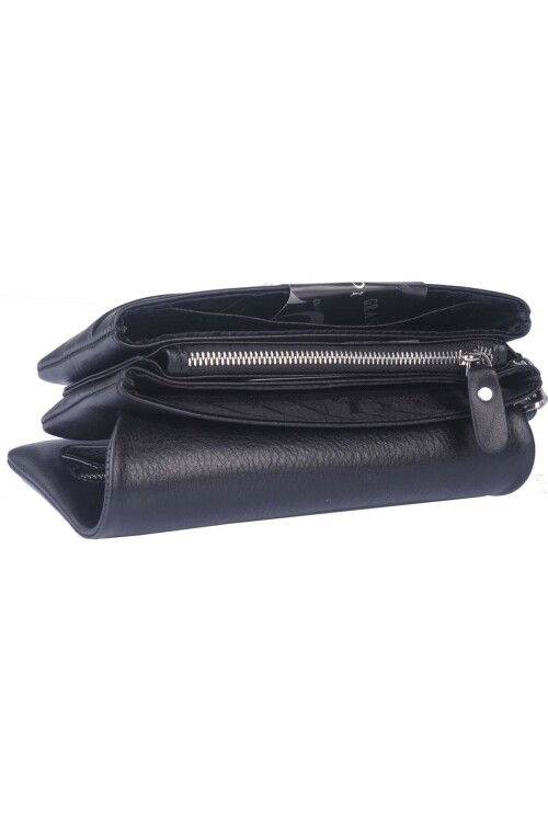 Siyah Hakiki Deri Erkek Portföy ve El Çantası 4272