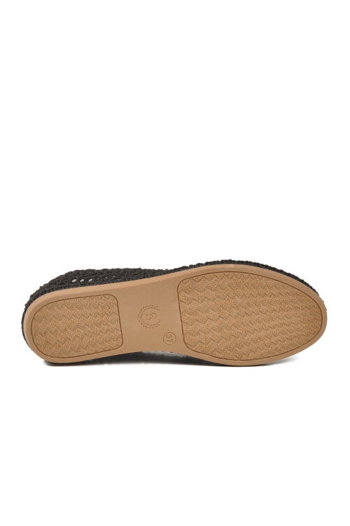 Siyah Geniş Kalıp Anorak Örme Hafif Kadın Günlük Babet PC-54572 Z