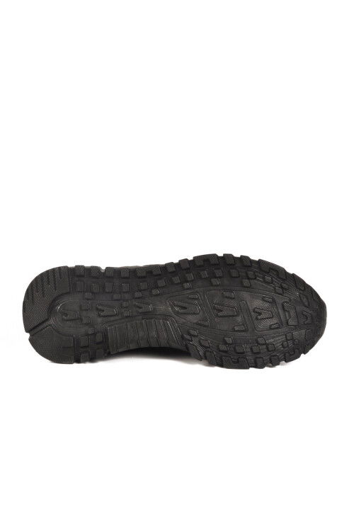 Siyah Hafif Esnek Kilit Bağcıklı Unisex Spor Ayakkabı Nans 6006 G