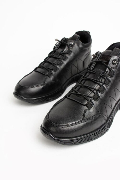 Siyah Hakiki Deri Erkek Bot Strande 102 22650 M