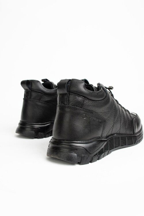 Siyah Hakiki Deri Erkek Bot Strande 102 22650 M