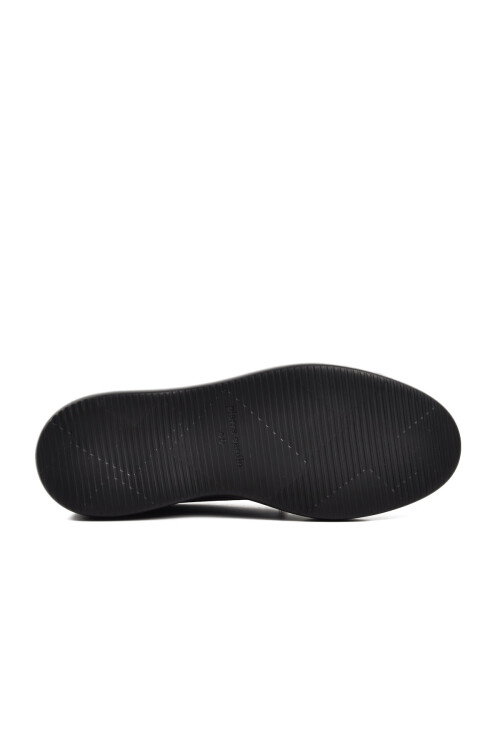 Black Genuine Leather Mens Casual Shoes 70914 M