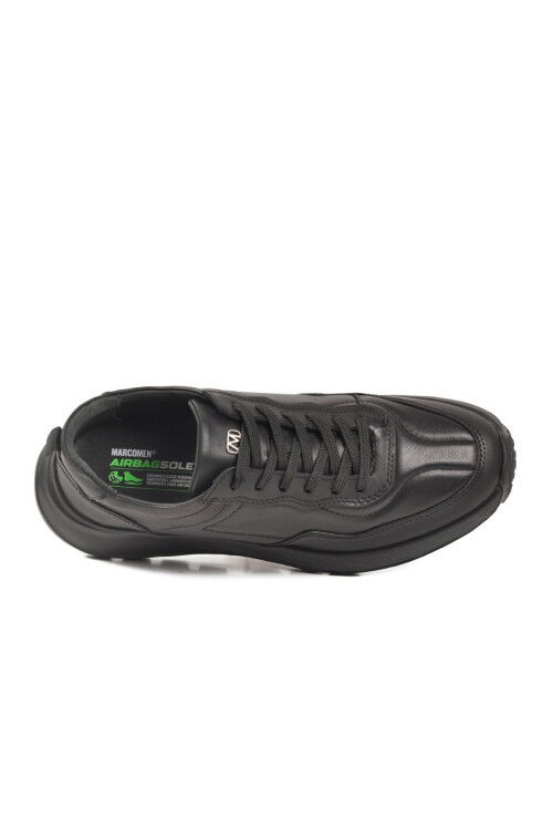 Siyah Hakiki Deri Erkek Casual Ayakkabı 152-20342 M