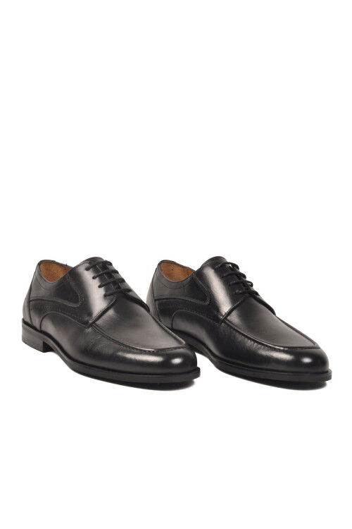 Siyah Hakiki Deri Erkek Klasik Ayakkabı 3516 M