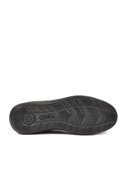 Siyah Hakiki Deri Erkek Casual Ayakkabı 152-22585 M