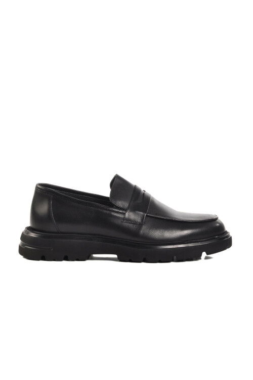 Black Genuine Leather Mens Classic Shoes 020 M