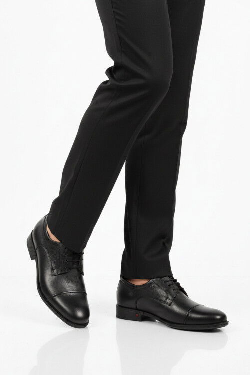 Premium Siyah Hakiki Deri Anatomik Erkek Klasik Ayakkabı 693 M