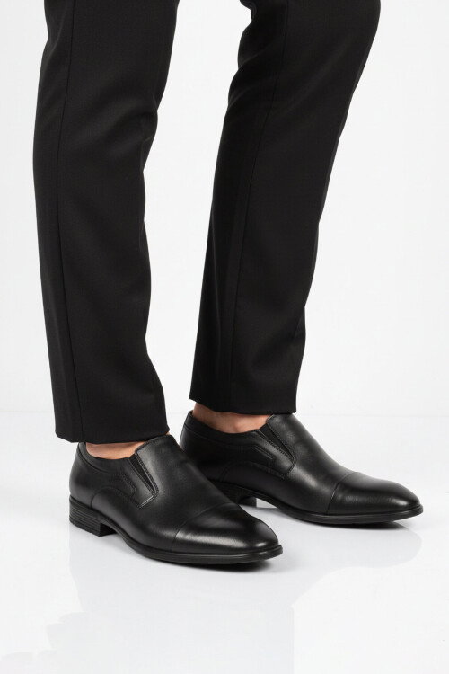 Premium Siyah Hakiki Deri Erkek Klasik Ayakkabı 696 M