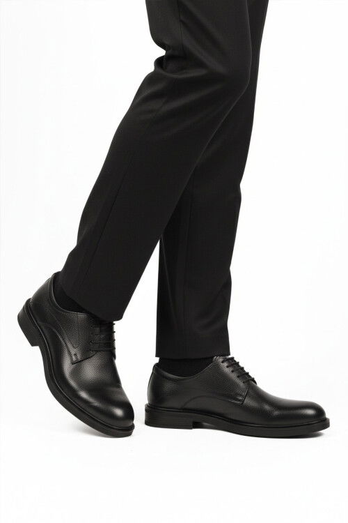 Black Genuine Leather Non-Slip Sole Mens Classic Shoes 623 M