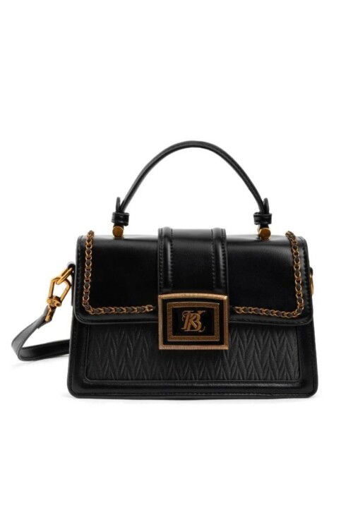 Siyah Kadın El ve Omuz Çantası