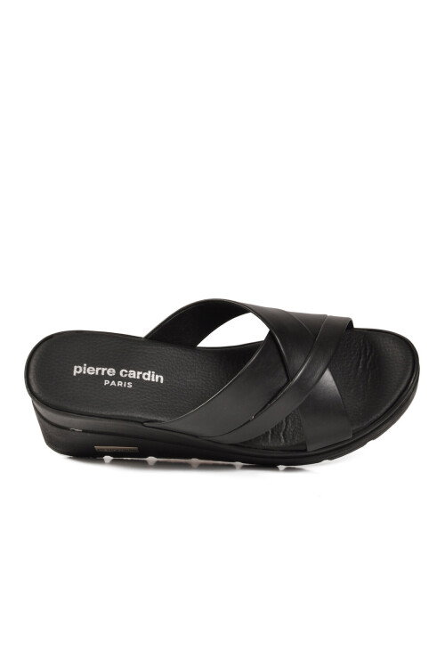 Siyah Kadın Topuklu Terlik PC-7477 Z