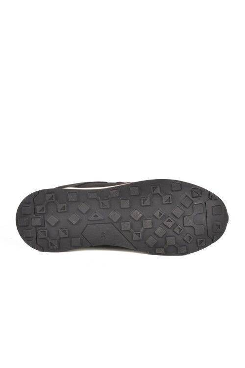 حذاء رياضي رجالي خفيف الوزن ومرن برباط أسود وأحمر من Apollo 166 M