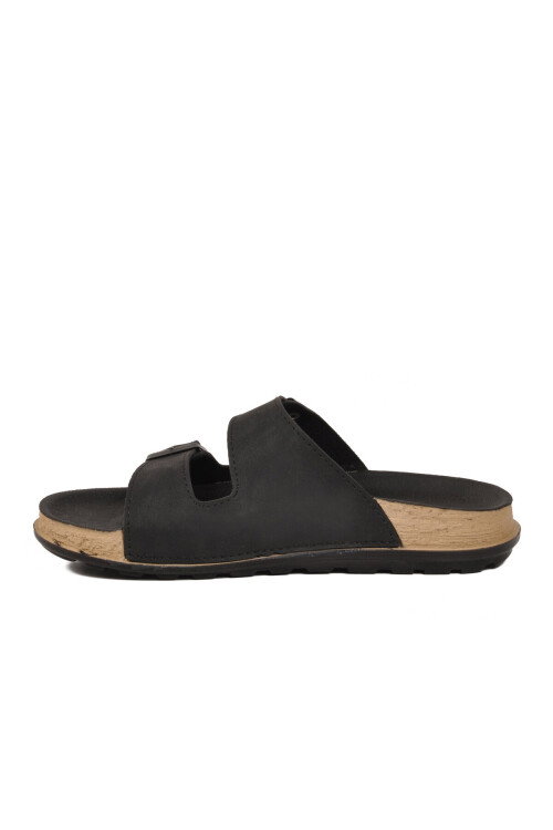 Siyah Hafif Çift Bantlı Kadın Günlük Terlik PC-7428 Z