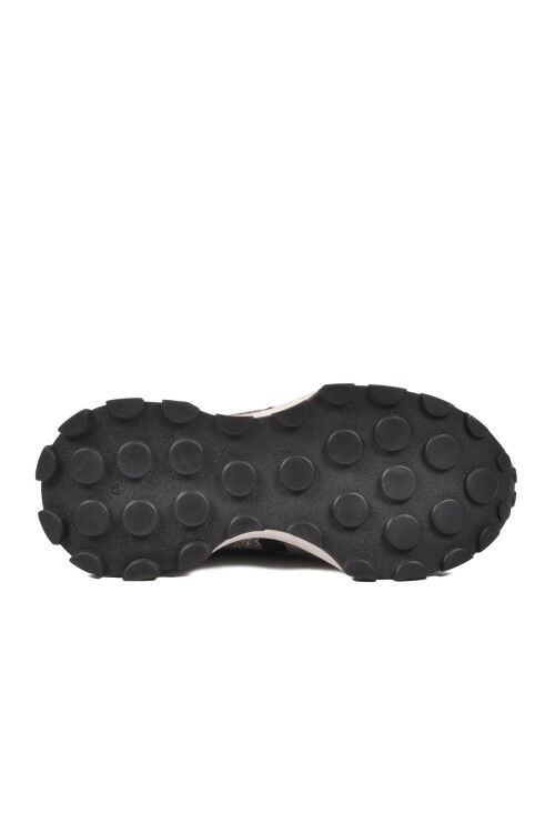 Siyah Fileli Bağcıklı Kadın Spor Ayakkabı PC-55065 G