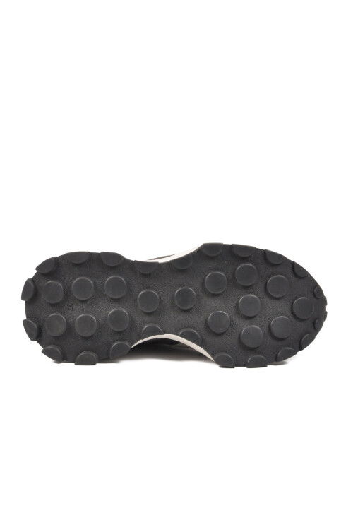 Siyah Bağcıklı Fileli Kadın Spor Ayakkabı PC-55091 G