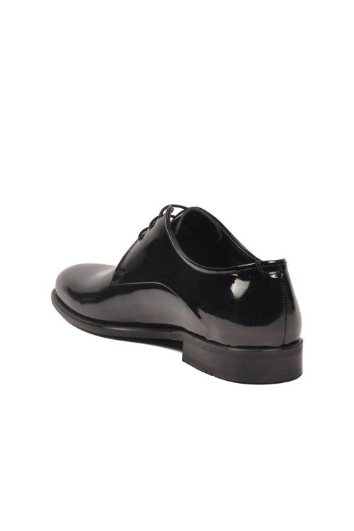 Siyah Rugan Hakiki Deri Erkek Klasik Ayakkabı 3265 M