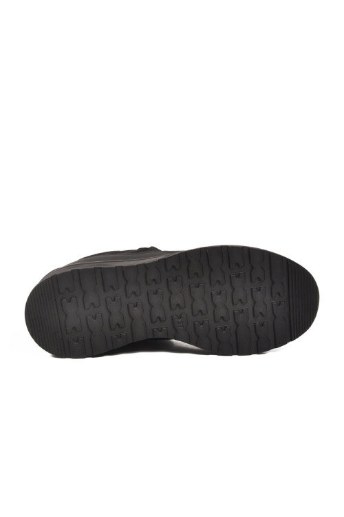 Siyah Fileli Hafif Bağcıklı Unisex Spor Ayakkabı 7001 Omina G