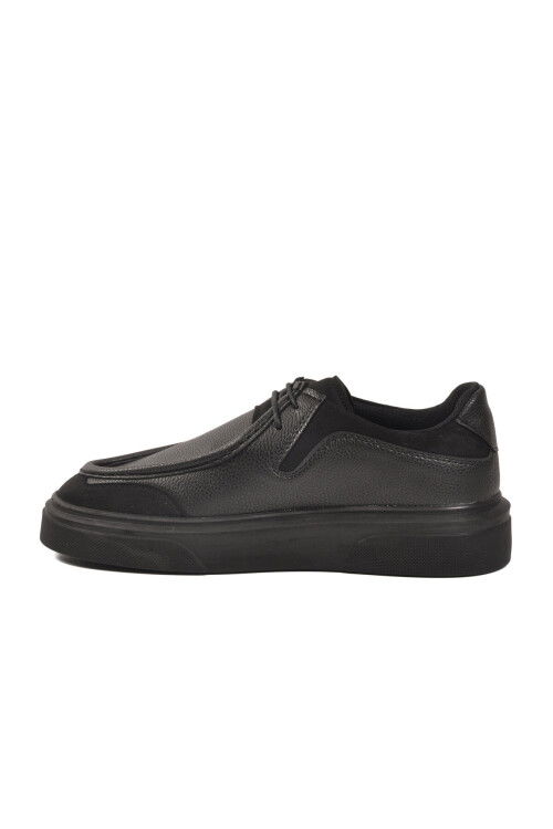 Siyah Bağcıklı Erkek Casual Ayakkabı 586 M