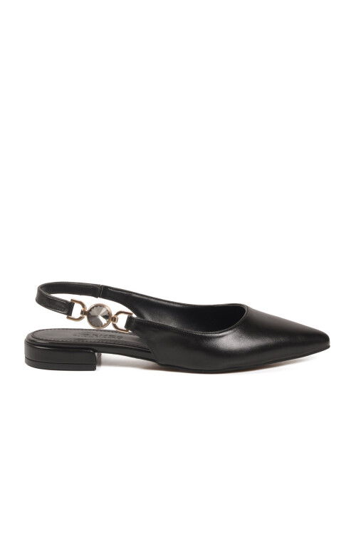 Siyah Hafif Kadın Babet Ayakkabı 312573 Z