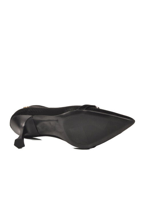 Siyah Kadın İnce Topuklu Ayakkabı PC-55018 Z