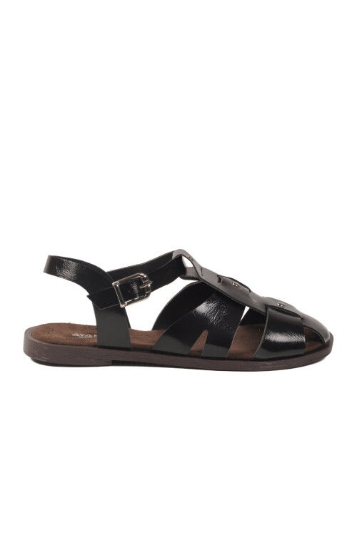 Siyah Hafif İnce Taban Kadın Sandalet 335335 Z