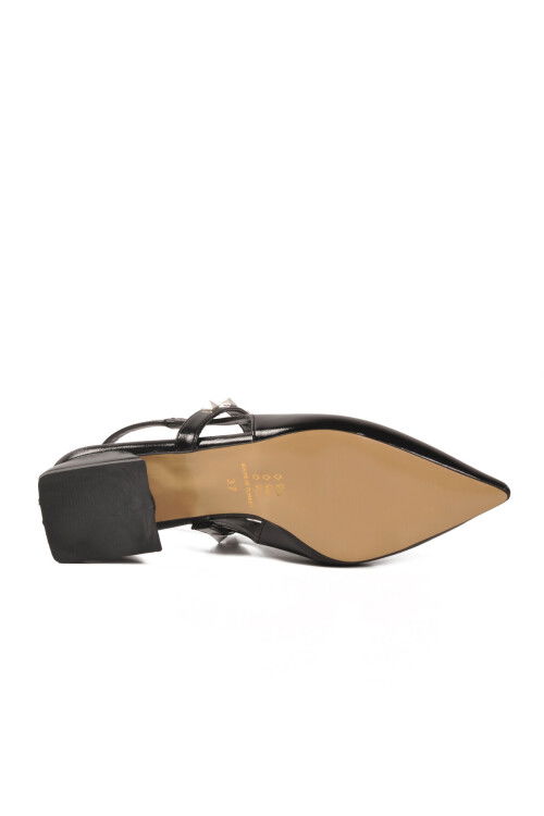 Siyah Dar Kalıp Özel Gün ve Davet Kadın Abiye Ayakkabı 323102 Z