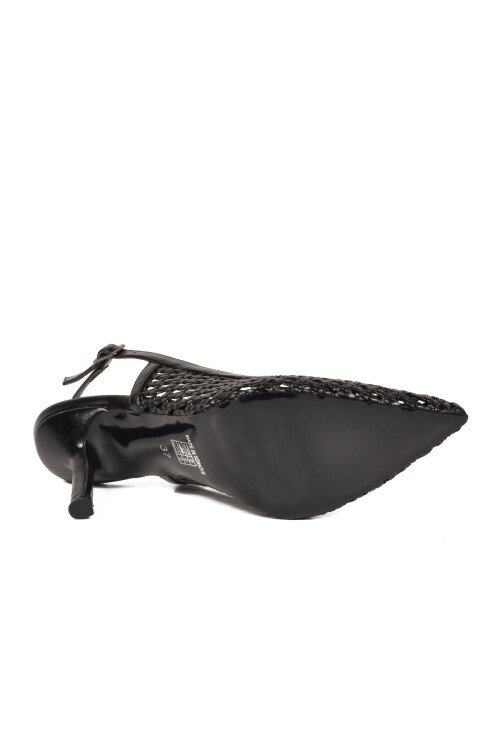 Siyah Kadın İnce Topuklu Abiye Ayakkabı 658248 Z