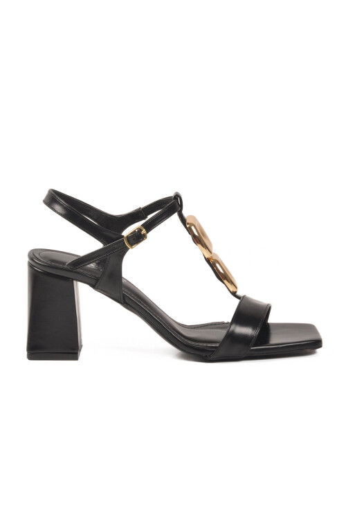 Siyah Özel Gün ve Davet Kadın Topuklu Sandalet 670635 Z