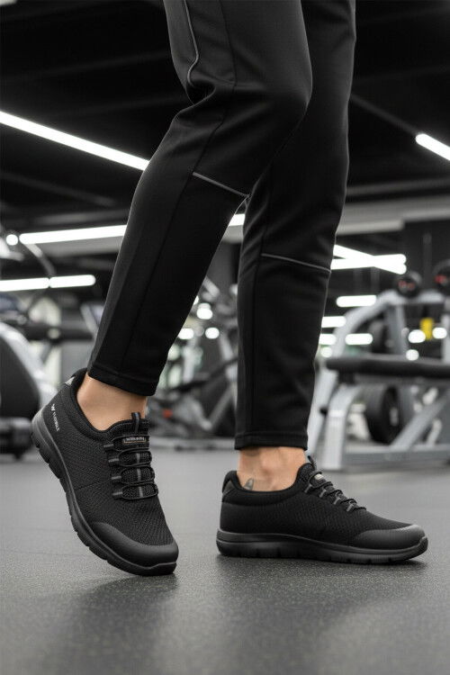Siyah Triko Hafif Erkek Spor Ayakkabı Flexible II M