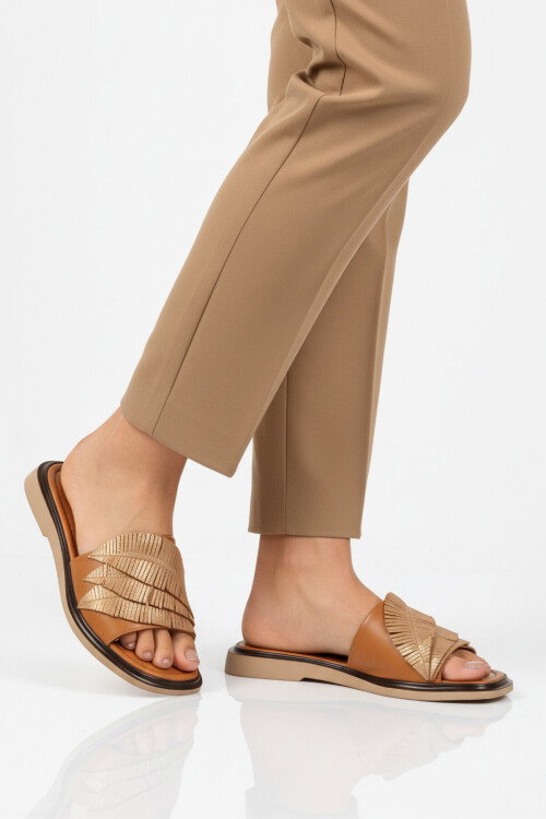 Taba Hafif İnce Taban Kadın Günlük Terlik PC-54624 Z