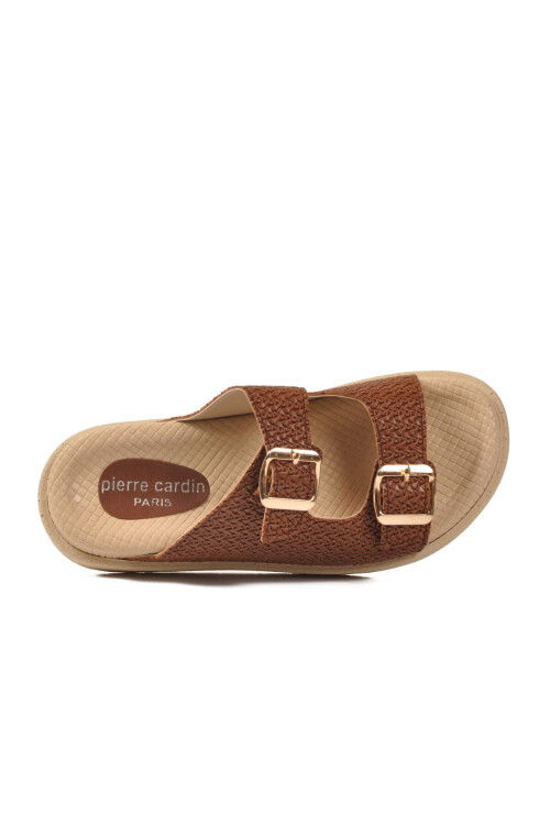 Taba Çift Bantlı Hafif Kadın Terlik PC-54687 Z