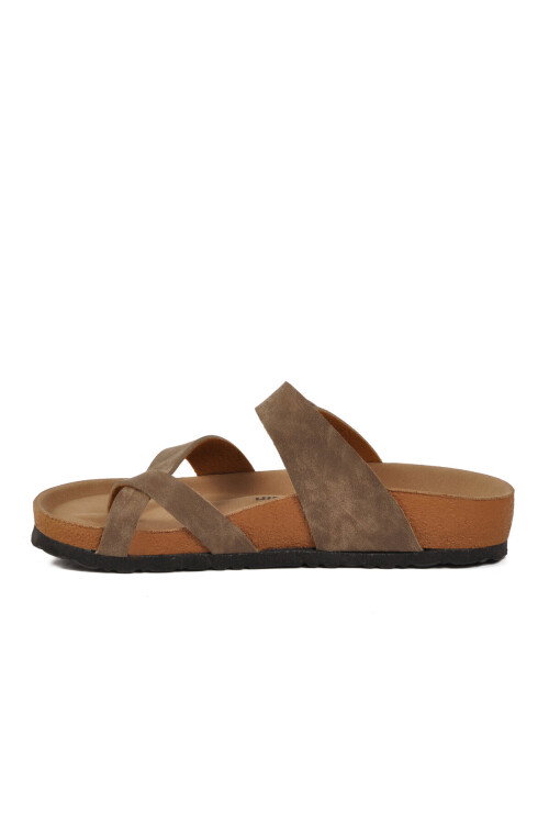 Vizon Çift Bantlı Hafif Kadın Günlük Terlik PC-7547 Z