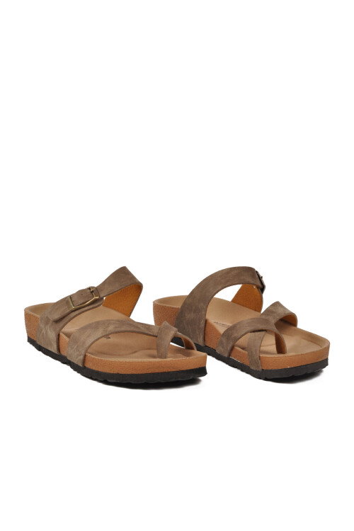 Vizon Çift Bantlı Hafif Kadın Günlük Terlik PC-7547 Z