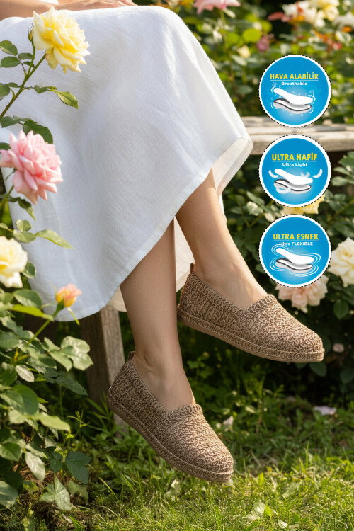 Vizon Geniş Kalıp Anorak Örme Hafif Kadın Günlük Babet PC-54572 Z