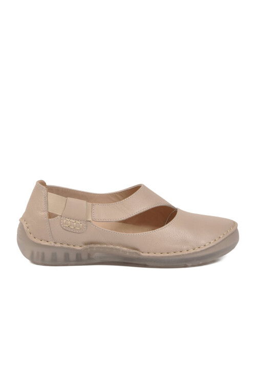 Premium Vizon Hakiki Deri Anatomik Kadın Casual Ayakkabı 44284 Z