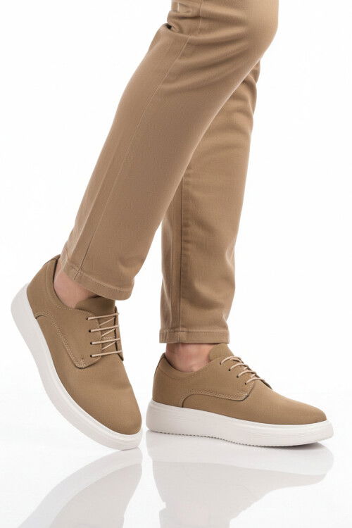 Vizon Süet Bağcıklı Erkek Casual Ayakkabı 596 M