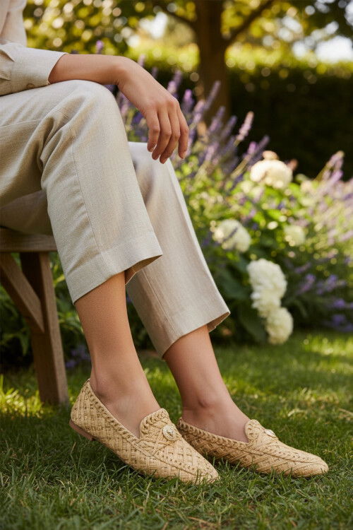 Vizon Anorak Hafif Esnek Kadın Babet Ayakkabı 666157 Z