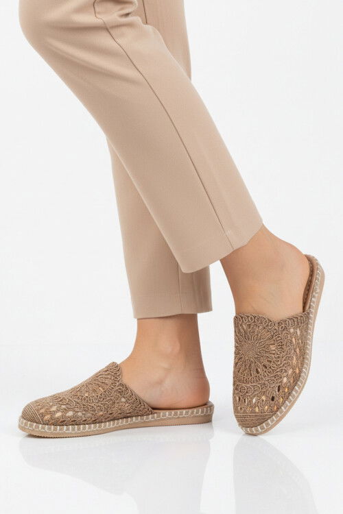 Vizon Örme Hafif İnce Taban Kadın Günlük Terlik 473134 Z