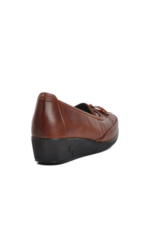 Tan Leather Anatomical Womens Casual Shoes 139 Z