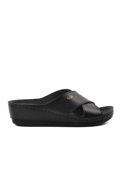 Black Anatomical Womens Slippers 15.032 Z